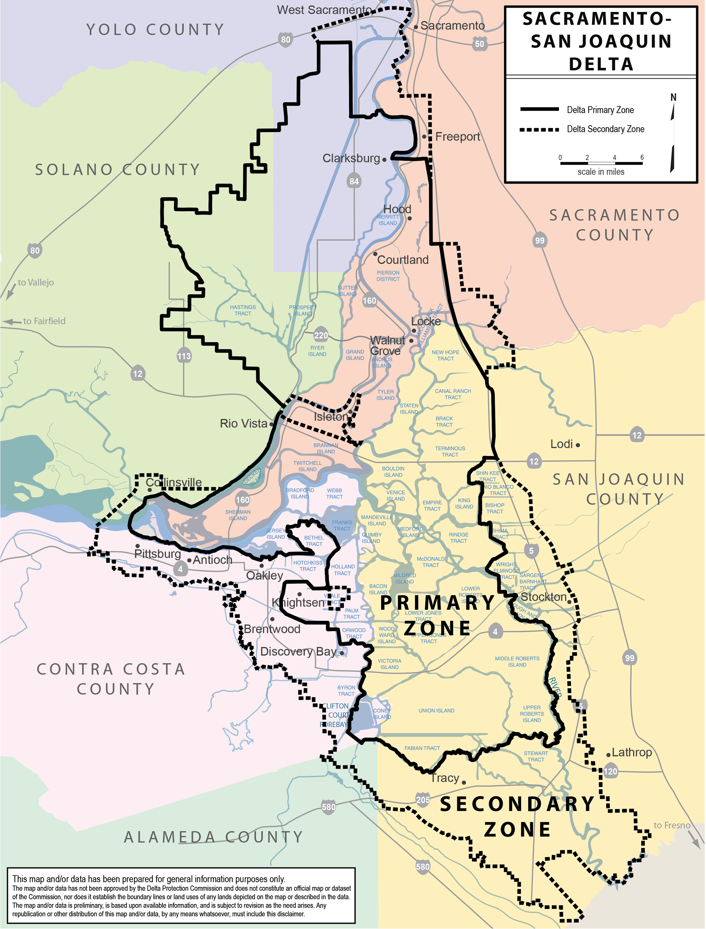 Sacramento-San Joaquin Delta Map