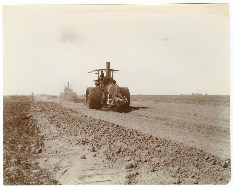 A tractor Roberts Island - courtesy of NY Public Library 