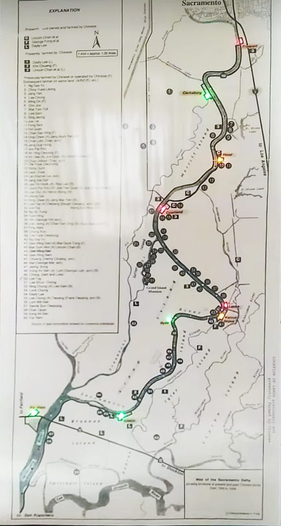 A map with flashing lights embedded