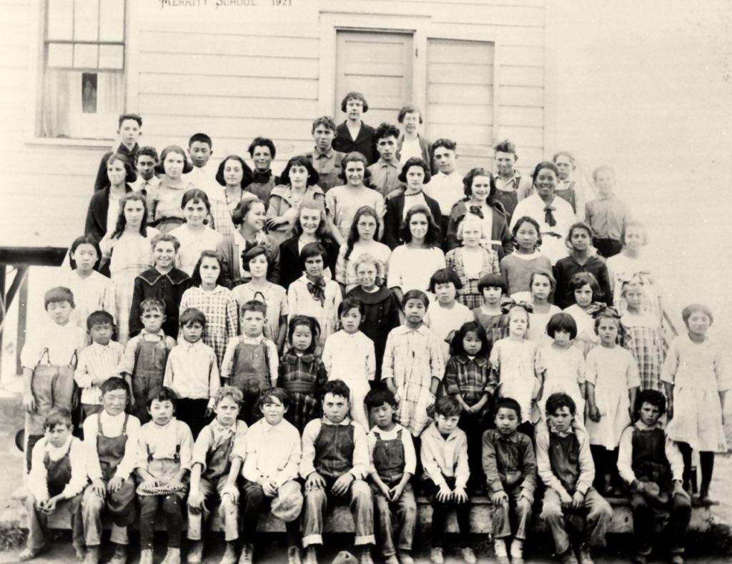 A 1920s photo of school children