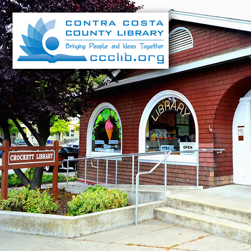 Contra Costa Library (a brick library building with arched windows)
