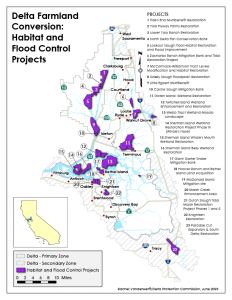 Map showing locations of  projects