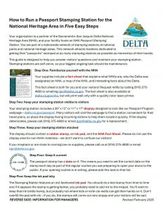 Sheet one of training guide